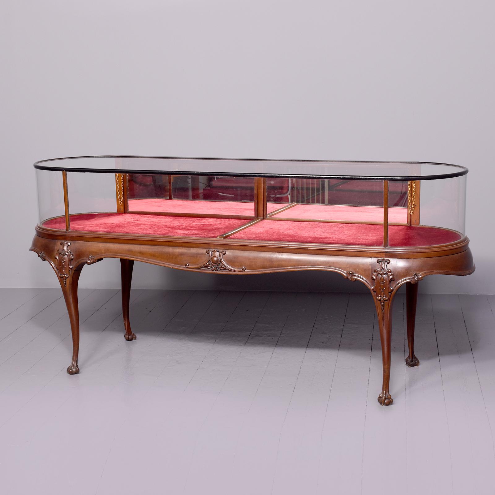 Large Mahogany & Glazed Display Cabinet of Generous Proportions (1 of 13)