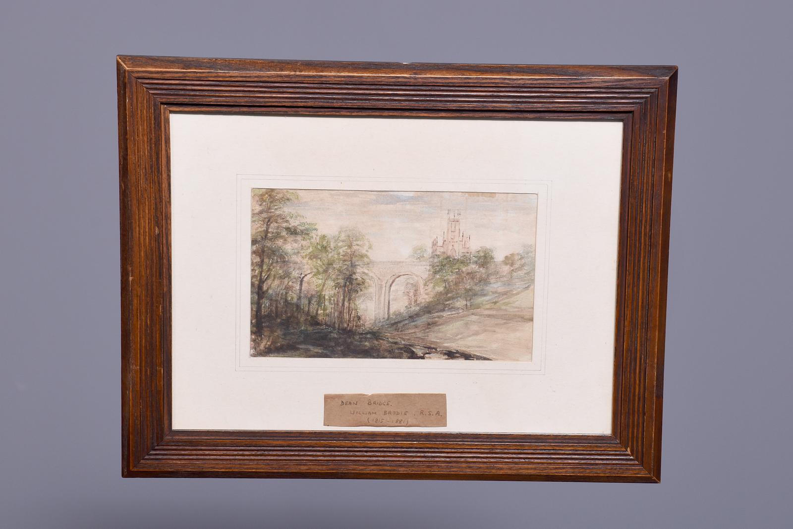 William Brodie Watercolour of the Dean Bridge in Edinburgh (1 of 7)