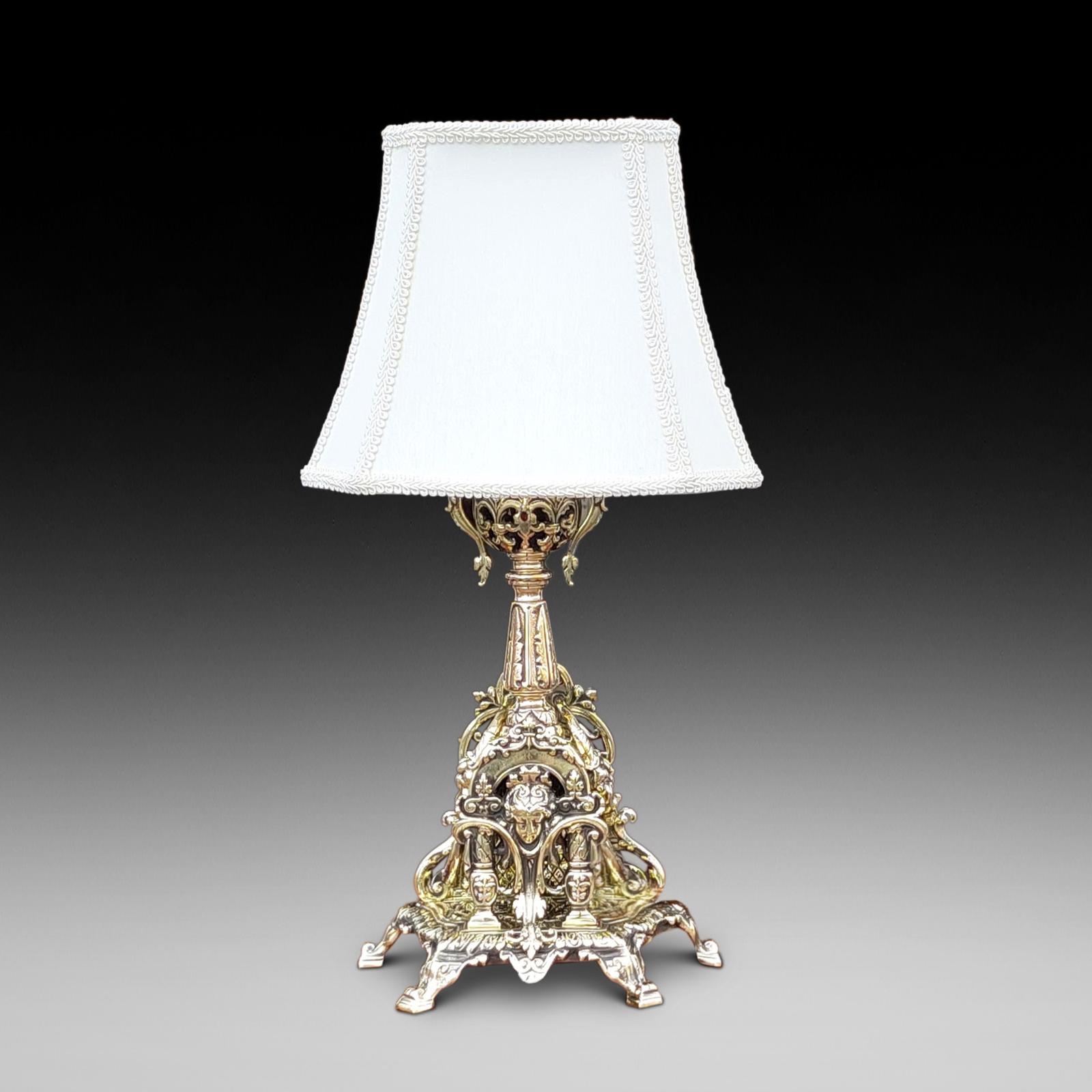 Decorative Pierced Brass Table Oil Lamp - Converted to Electric (1 of 7) Decorative Pierced Brass Table Oil Lamp - Converted to Electric (1 of 7)