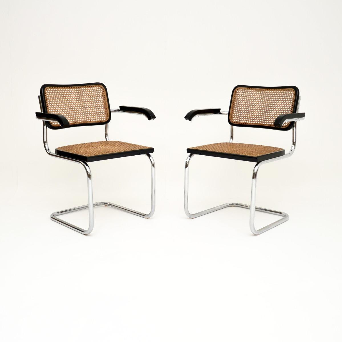 Pair of Italian Cesca Dining Chairs by Arrben (1 of 7) Pair of Italian Cesca Dining Chairs by Arrben (1 of 7)