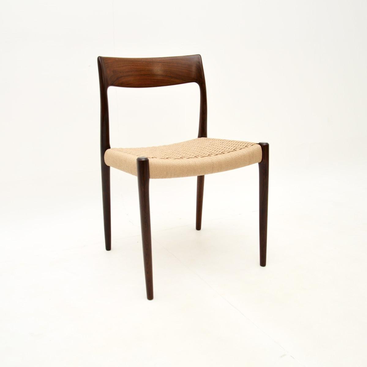 Danish Vintage Rosewood Model 77 Dining / Desk Chair by Niels Moller (1 of 12) Danish Vintage Rosewood Model 77 Dining / Desk Chair by Niels Moller (1 of 12)