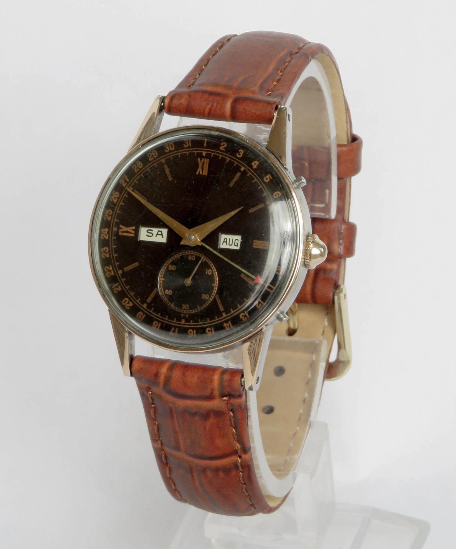 Watch : Gents 1940s Movado Calendograf Wrist Watch (1 of 5)