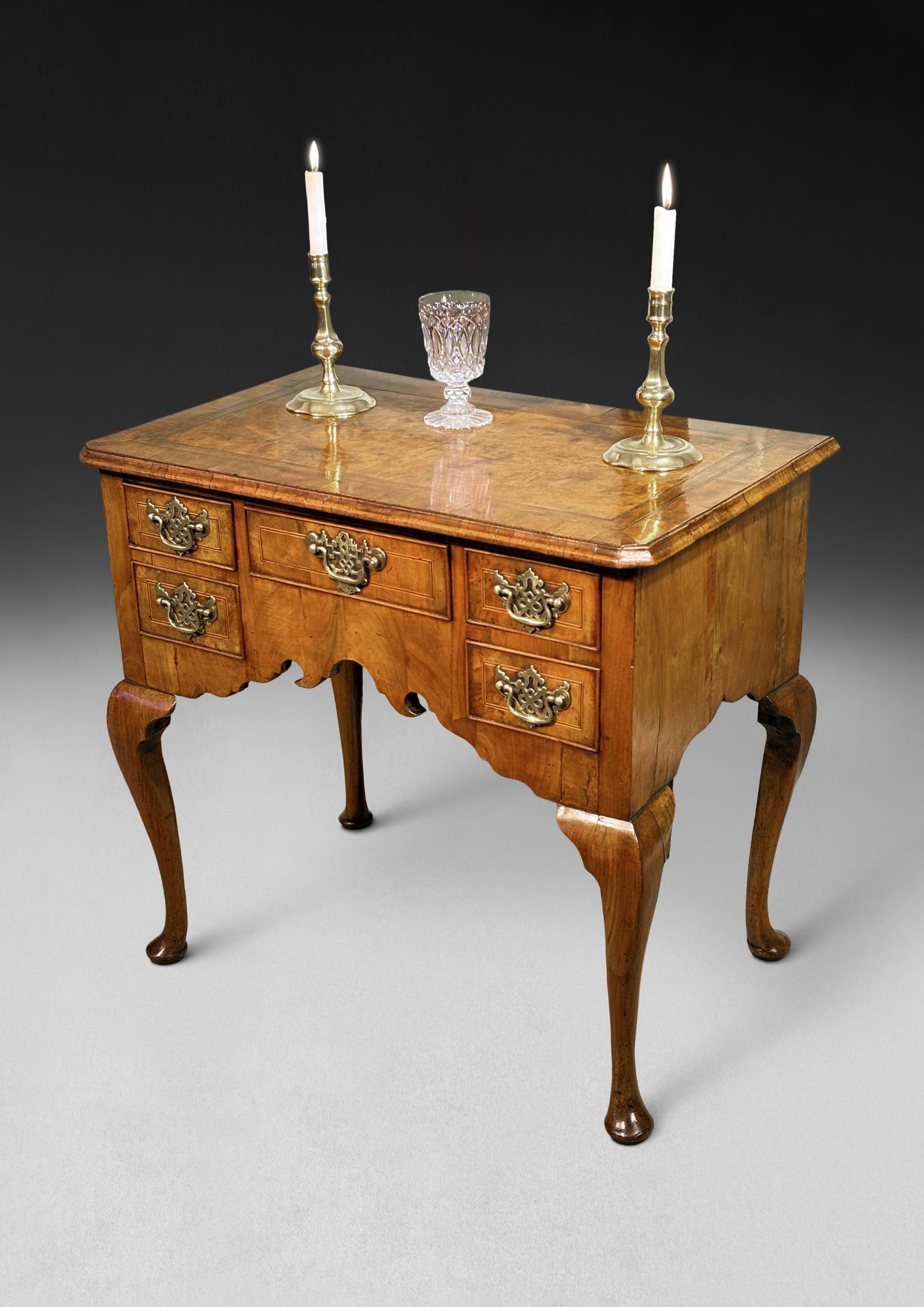 George II Burr Walnut Lowboy (1 of 6) George II Burr Walnut Lowboy (1 of 6)