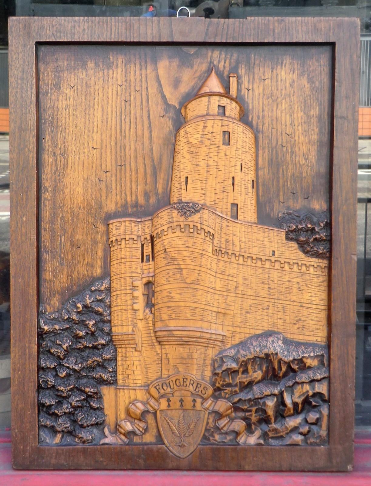 Relief Carved Advertising Panel of French Chateau (1 of 7)