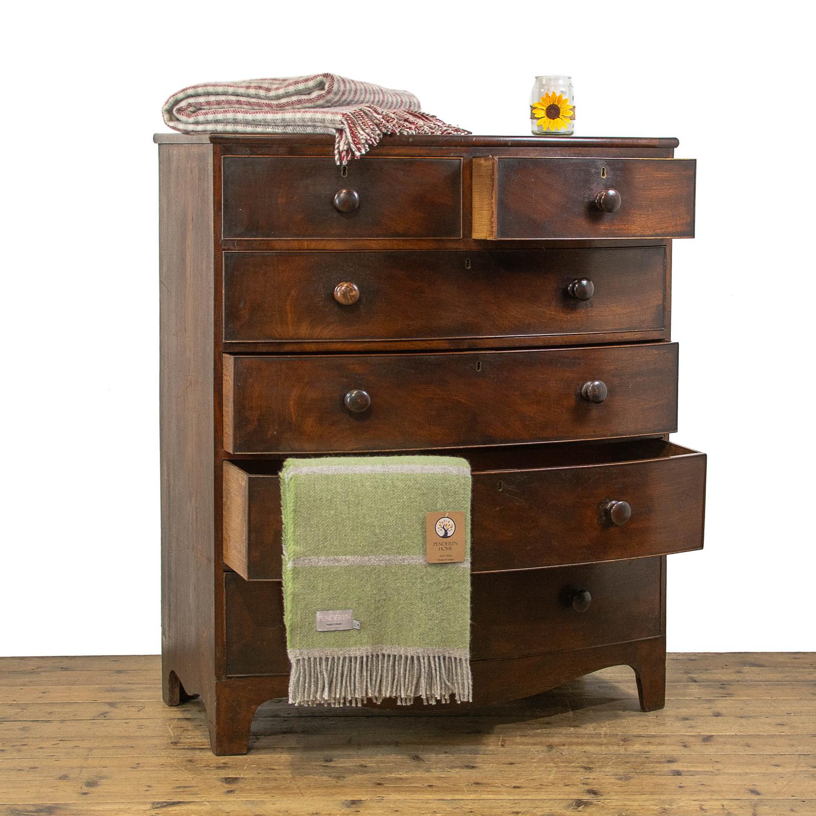 Large Antique Mahogany Bow Front Chest of Drawers (1 of 14) Large Antique Mahogany Bow Front Chest of Drawers (1 of 14)