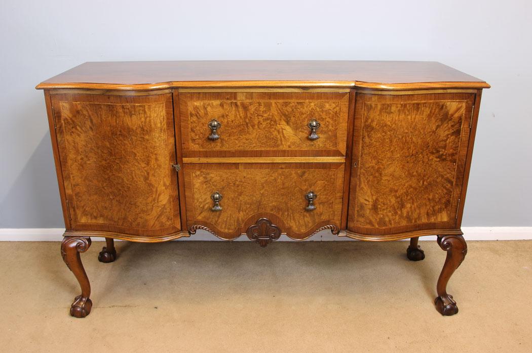 Antique Quality Serpentine Front Burr Walnut Sideboard (1 of 16) Antique Quality Serpentine Front Burr Walnut Sideboard (1 of 16)