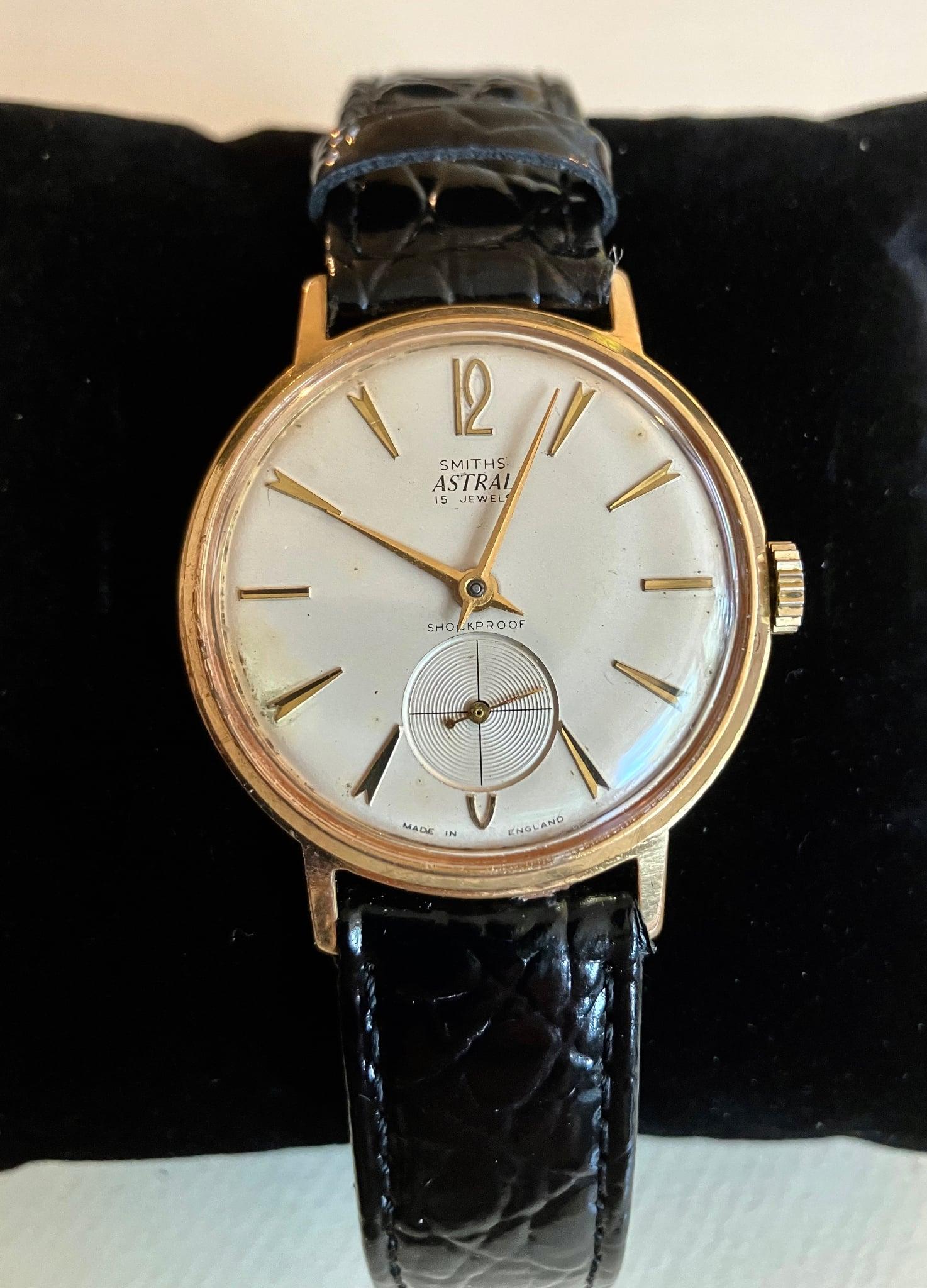 1960's Smiths Astral Men's Wrist Watch Made in England + Leather Box Shockproof (1 of 7) 1960's Smiths Astral Men's Wrist Watch Made in England + Leather Box Shockproof (1 of 7)