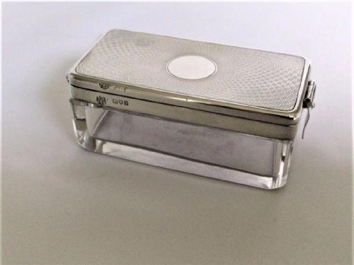 Elegant Silver Lidded Cufflinks / Trinket Box (1 of 8)
