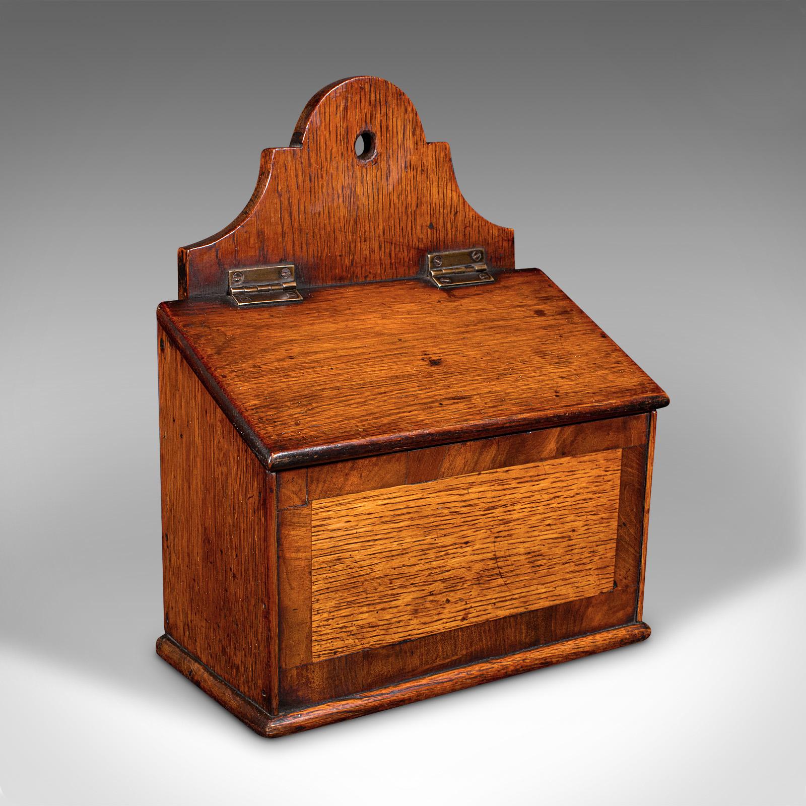 Antique Glove Box, English, Oak, Keepsake, Reception Key Case - Georgian c.1800 (1 of 9)