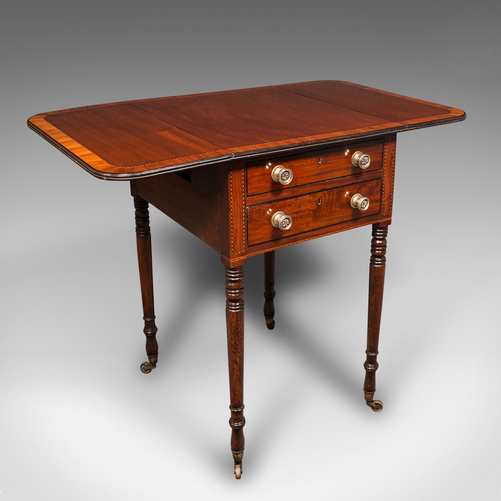 Antique Drawing Room Pembroke Table, English, Drop Leaf, Side, Lamp, Regency (1 of 12) Antique Drawing Room Pembroke Table, English, Drop Leaf, Side, Lamp, Regency (1 of 12)