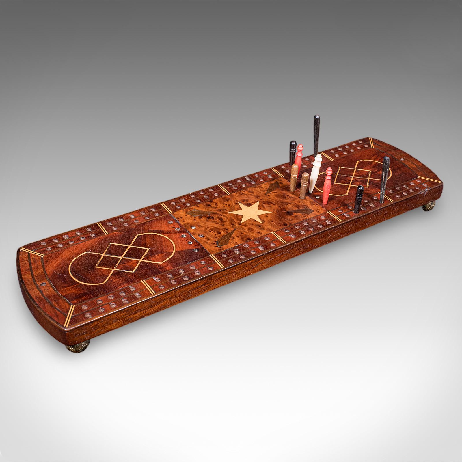Antique Cribbage Board, English, Inlaid Game Scoreboard, Peg Storage, Edwardian (1 of 10) Antique Cribbage Board, English, Inlaid Game Scoreboard, Peg Storage, Edwardian (1 of 10)