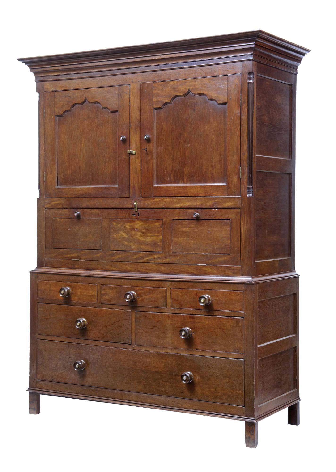 Early 19th Century & Later Oak Cupboard (1 of 8)