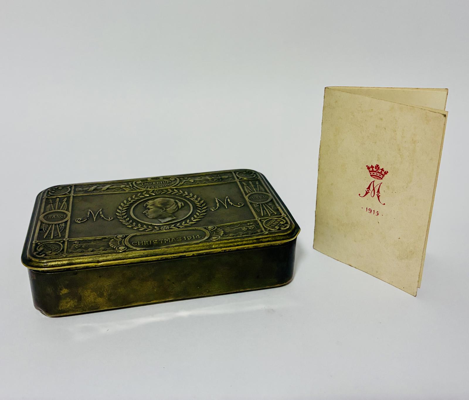 World War I Princess Mary Tin with Original Card (1 of 13) World War I Princess Mary Tin with Original Card (1 of 13)