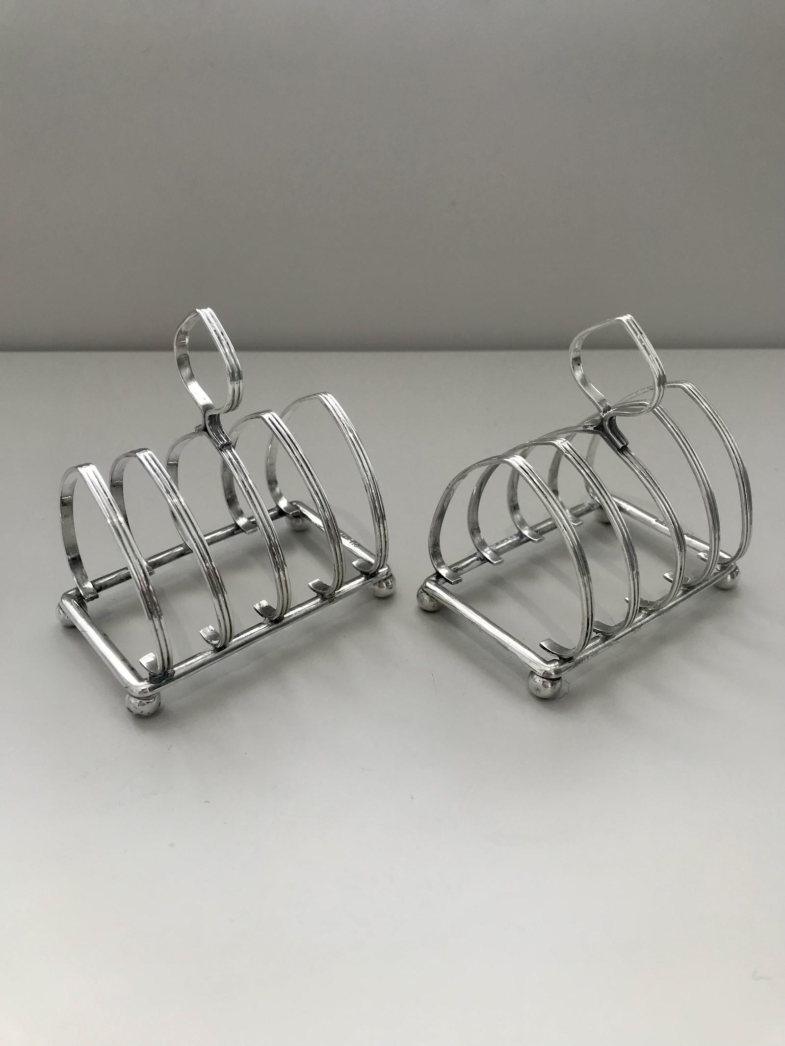 Pair of Silver Toast Rack Birmingham 1908 (1 of 8) Pair of Silver Toast Rack Birmingham 1908 (1 of 8)