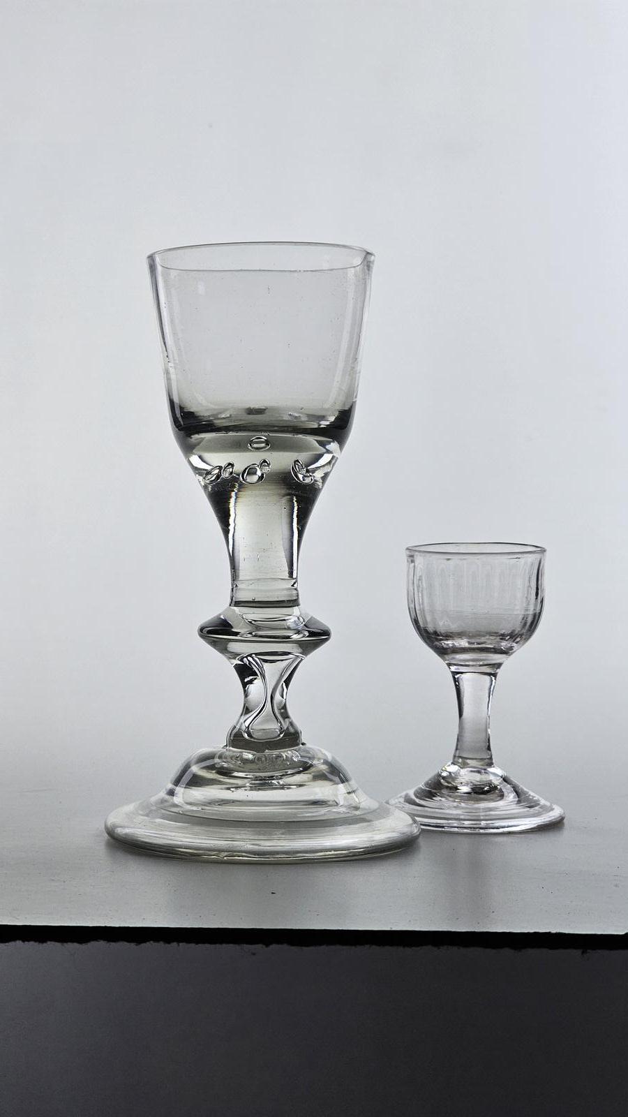 English Georgian Large Baluster Wine Glass (1 of 11) English Georgian Large Baluster Wine Glass (1 of 11)