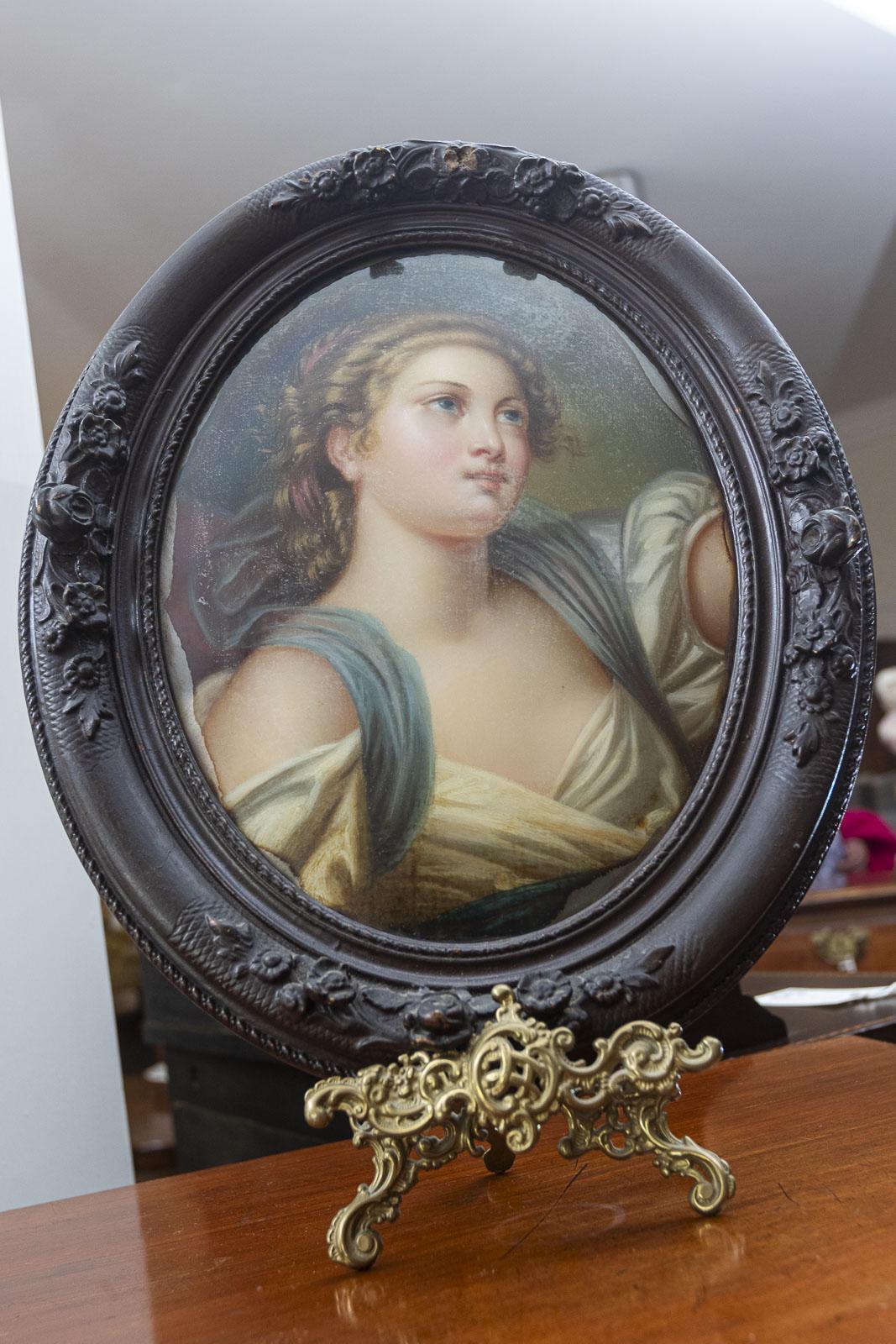 Pair of Hand Painted Crystapane (1 of 9)