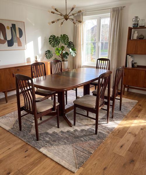 Danish Dining Table with Chairs (1 of 7) Danish Dining Table with Chairs (1 of 7)