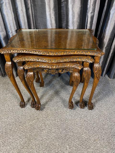 Walnut Nest of Three Tables (1 of 6) Walnut Nest of Three Tables (1 of 6)