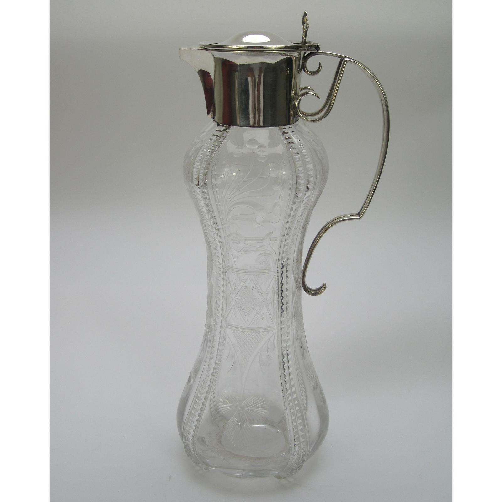 Elegant Art Nouveau Style Silver Mappin & Webb Claret Jug (1 of 6) Elegant Art Nouveau Style Silver Mappin & Webb Claret Jug (1 of 6)