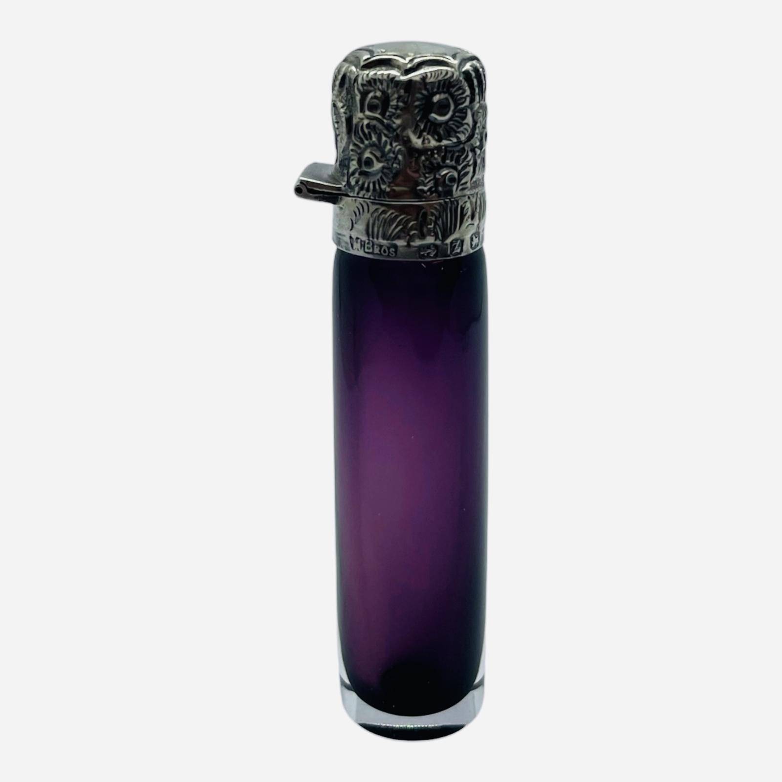 Stunning Antique Victorian Silver Amethyst Cylinder Perfume (1 of 7) Stunning Antique Victorian Silver Amethyst Cylinder Perfume (1 of 7)