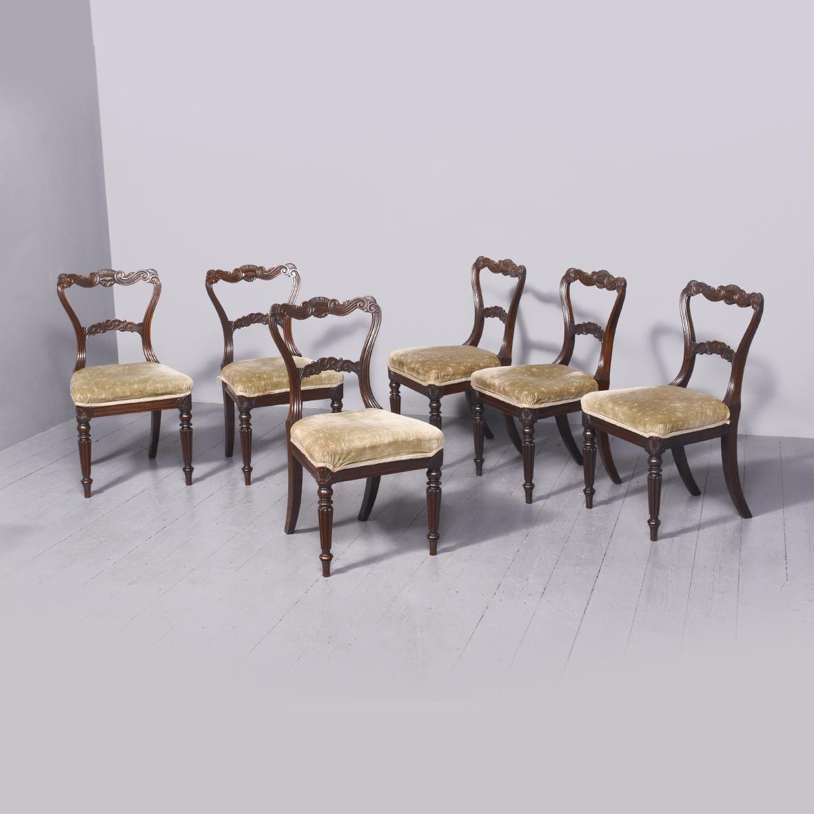 Set of Six George IV Rosewood Chairs (1 of 10)