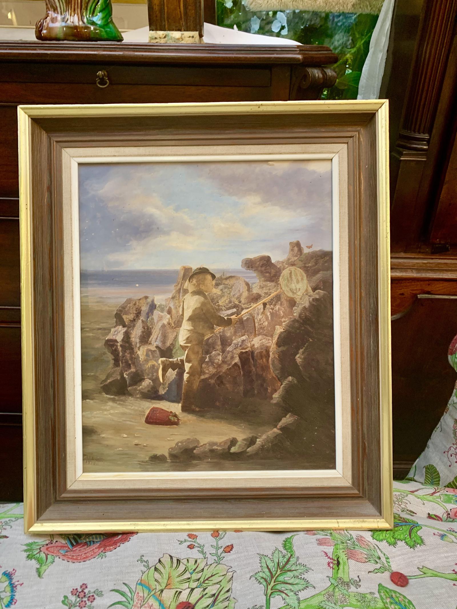 Oil Painting of Boy with Net (1 of 10)