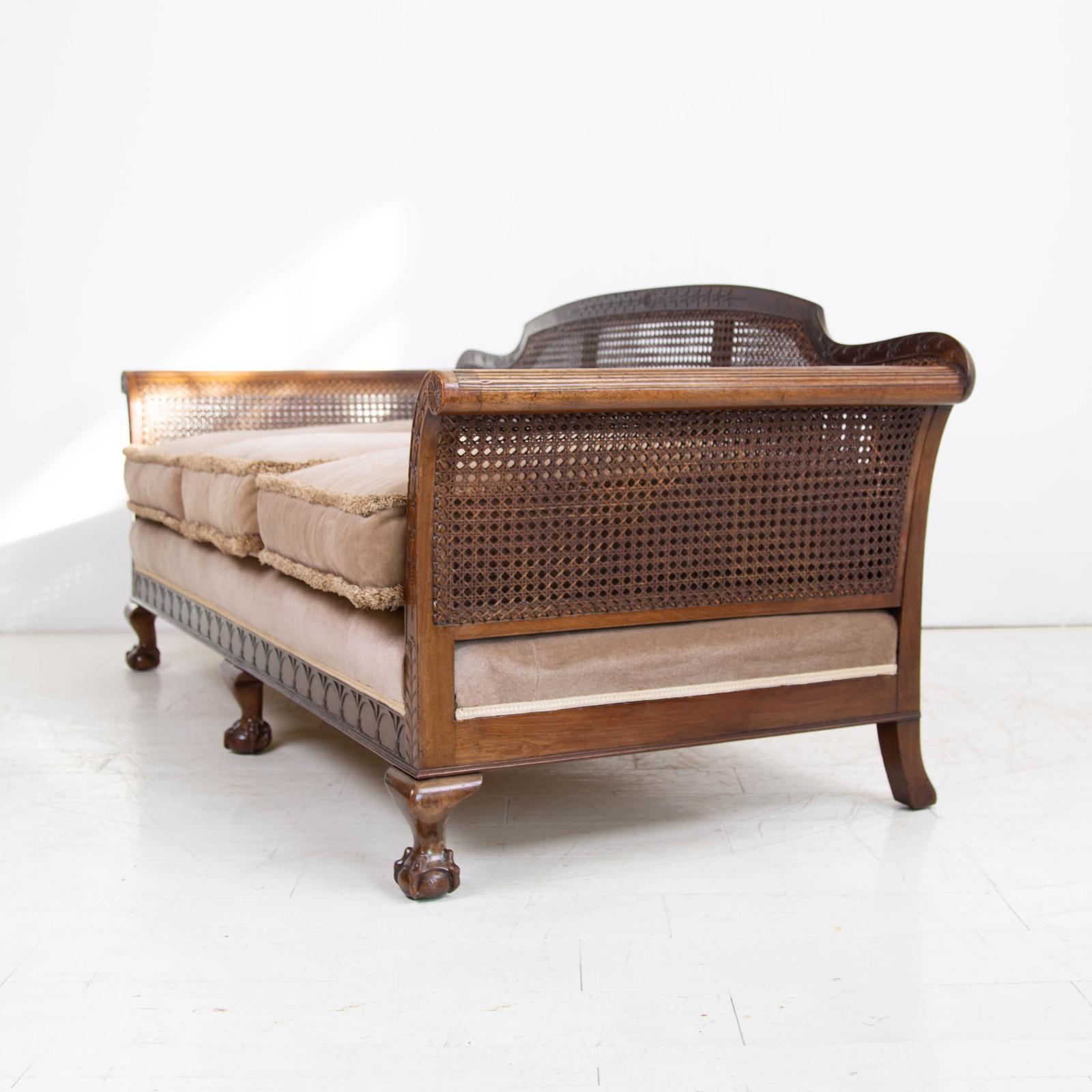 Victorian Country House Scale 3 Seater Bergere Sofa C1900 (1 of 16) Victorian Country House Scale 3 Seater Bergere Sofa C1900 (1 of 16)