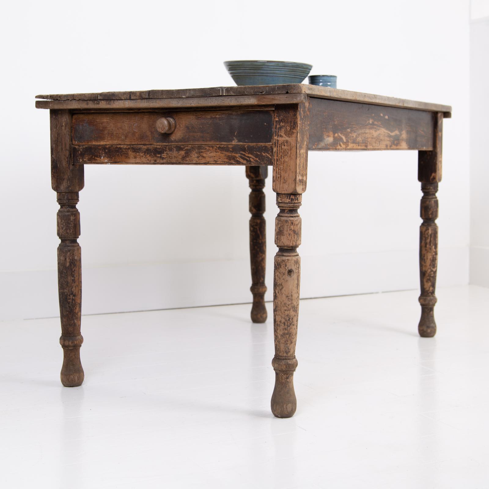 Victorian Kitchen Table c.1890 (1 of 13)