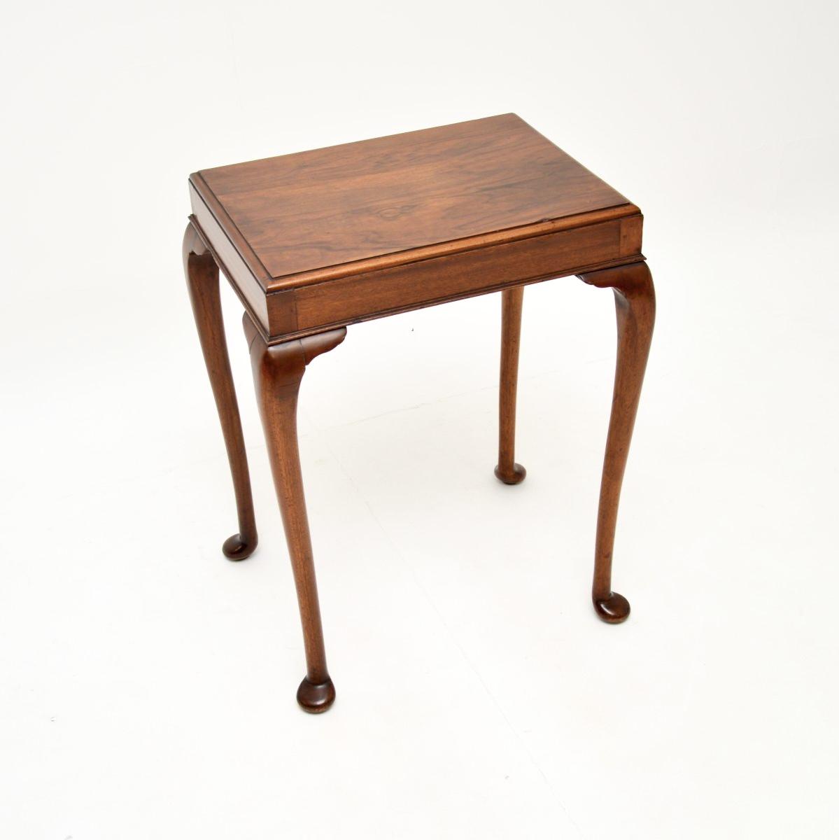 Antique Edwardian Figured Walnut Side Table (1 of 7) Antique Edwardian Figured Walnut Side Table (1 of 7)