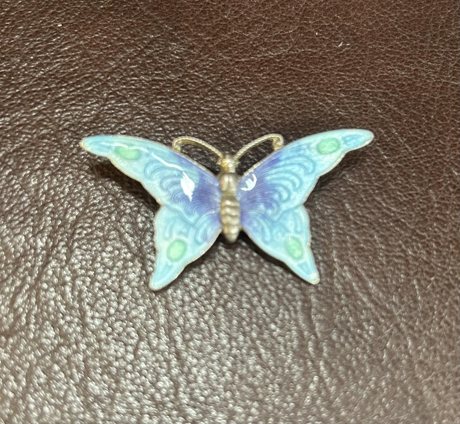 Silver & Enamel Butterfly Brooch (1 of 2) Silver & Enamel Butterfly Brooch (1 of 2)