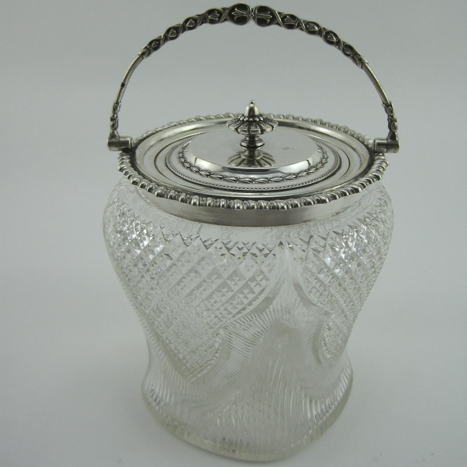 Beautiful Late Victorian Silver & Cut Glass Barrel (1 of 6)