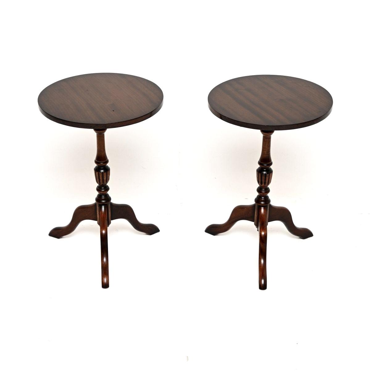 Pair of Antique Mahogany Wine Tables (1 of 10) Pair of Antique Mahogany Wine Tables (1 of 10)