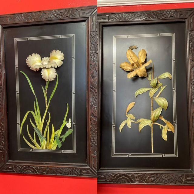 Pair of Japanese Meiji Period Panels (1 of 8)