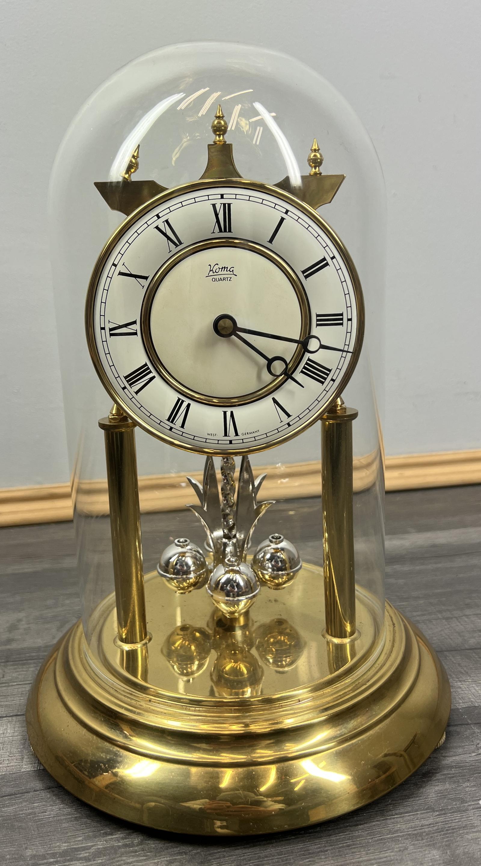 Clock Vintage German Koma Quartz Anniversary Dome Clock (1 of 8)