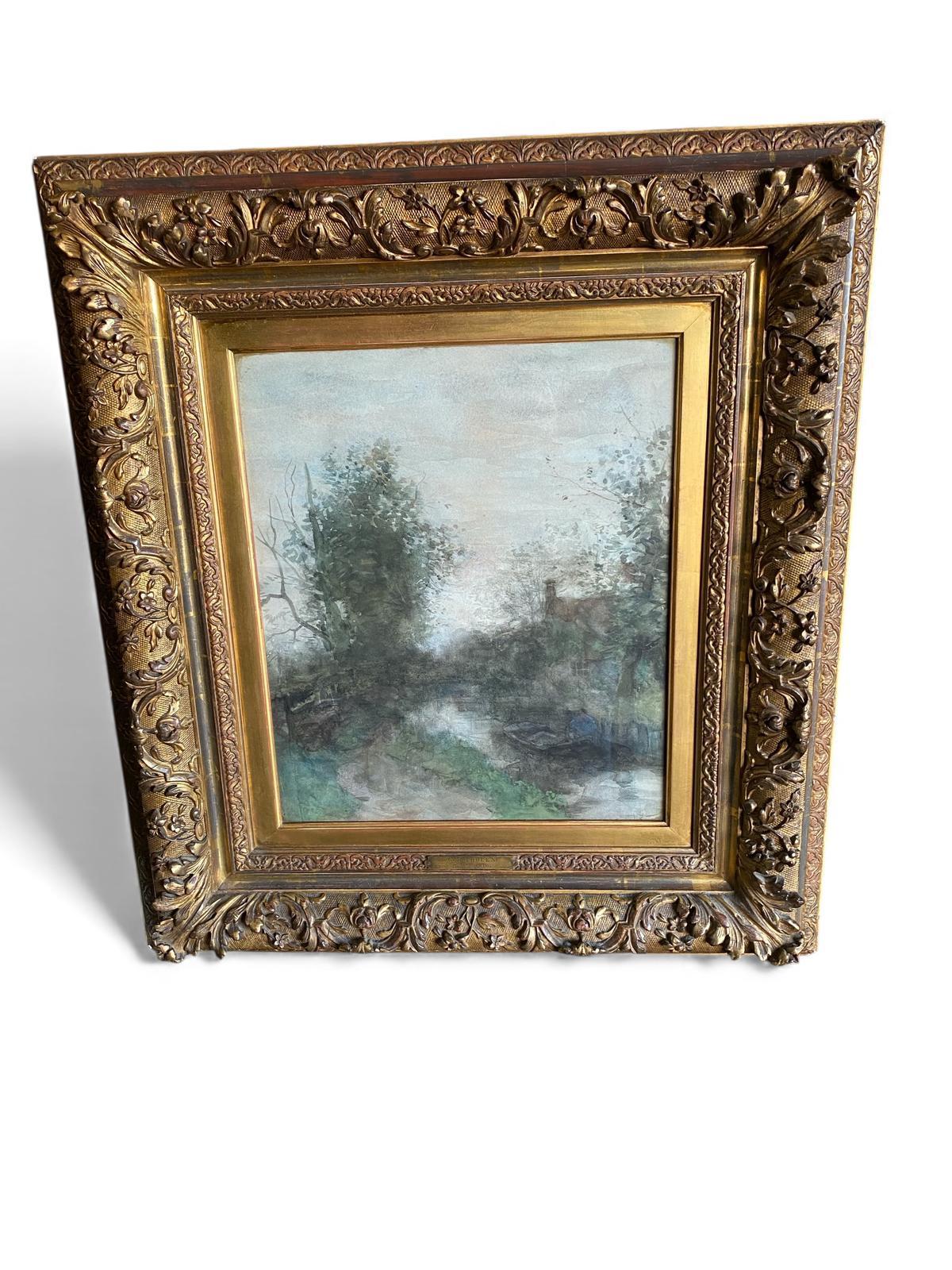 The Gloaming by W B Tholen Watercolour c.1890 (1 of 10)