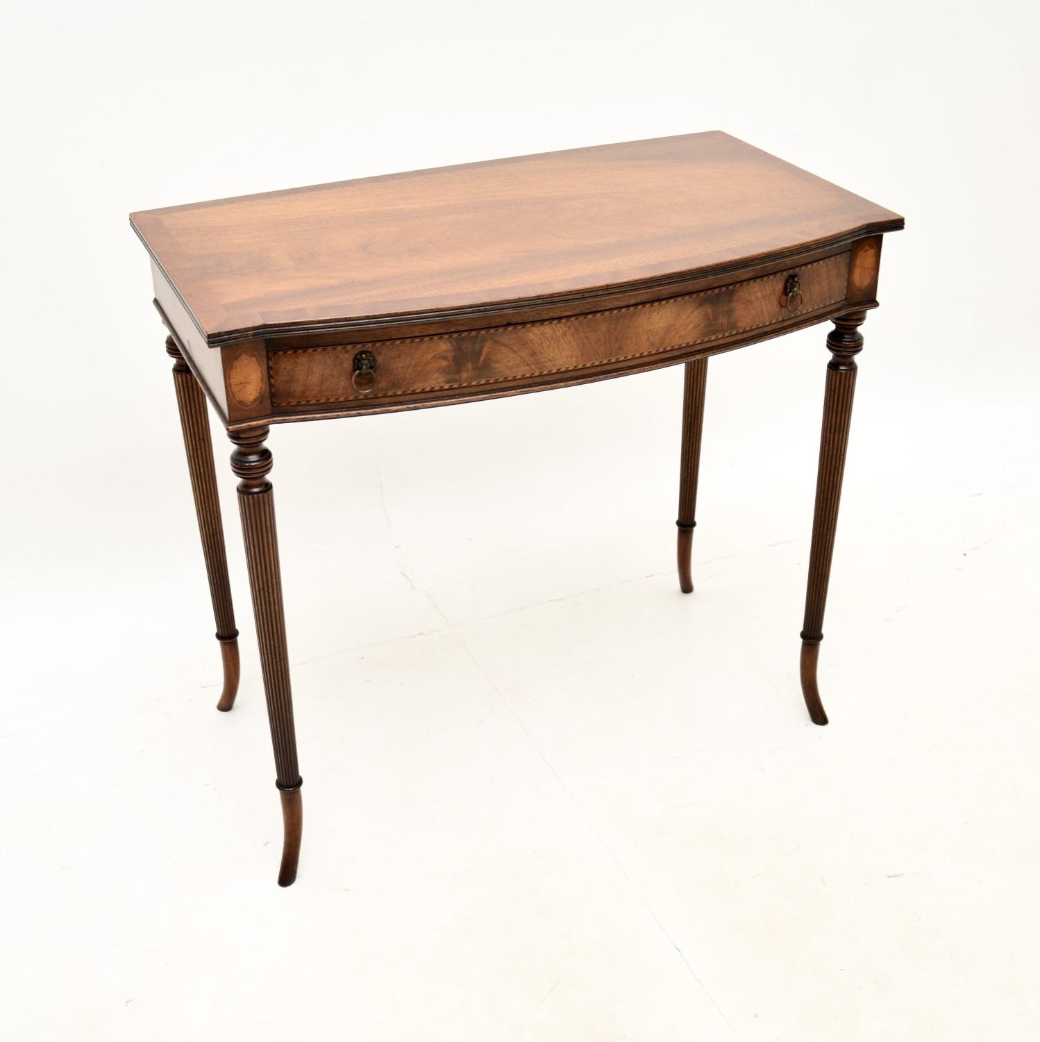 Antique Inlaid Mahogany Writing / Side Table (1 of 11) Antique Inlaid Mahogany Writing / Side Table (1 of 11)