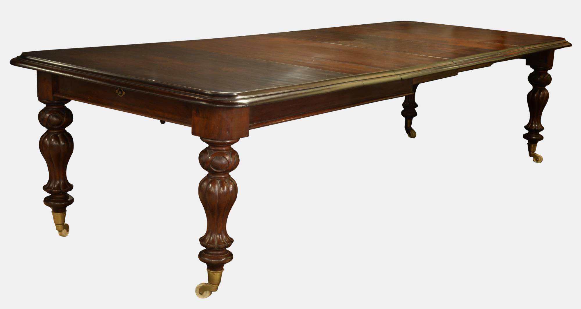 Large 12 Seater Mahogany Wind-out Dining Table c.1850 (1 of 5) Large 12 Seater Mahogany Wind-out Dining Table c.1850 (1 of 5)