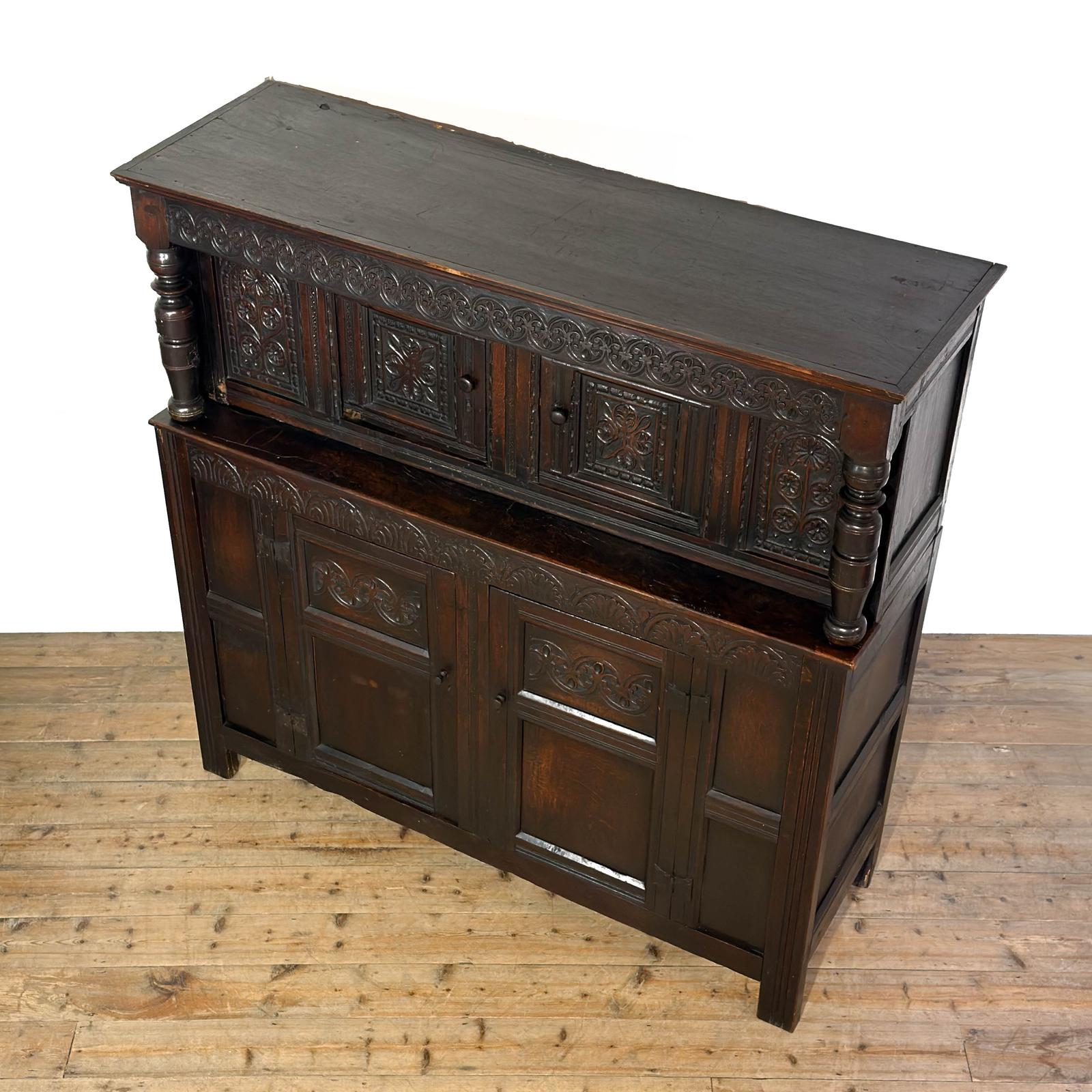 Antique 17th Century Oak Court Cupboard (1 of 14) Antique 17th Century Oak Court Cupboard (1 of 14)