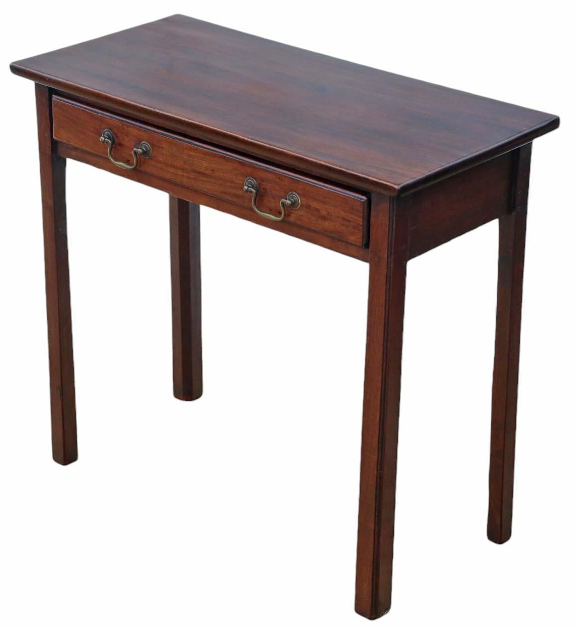 Fine Quality Antique Georgian Cuban Mahogany Writing Table - Late 18th Century Desk Side Dressing (1 of 8) Fine Quality Antique Georgian Cuban Mahogany Writing Table - Late 18th Century Desk Side Dressing (1 of 8)