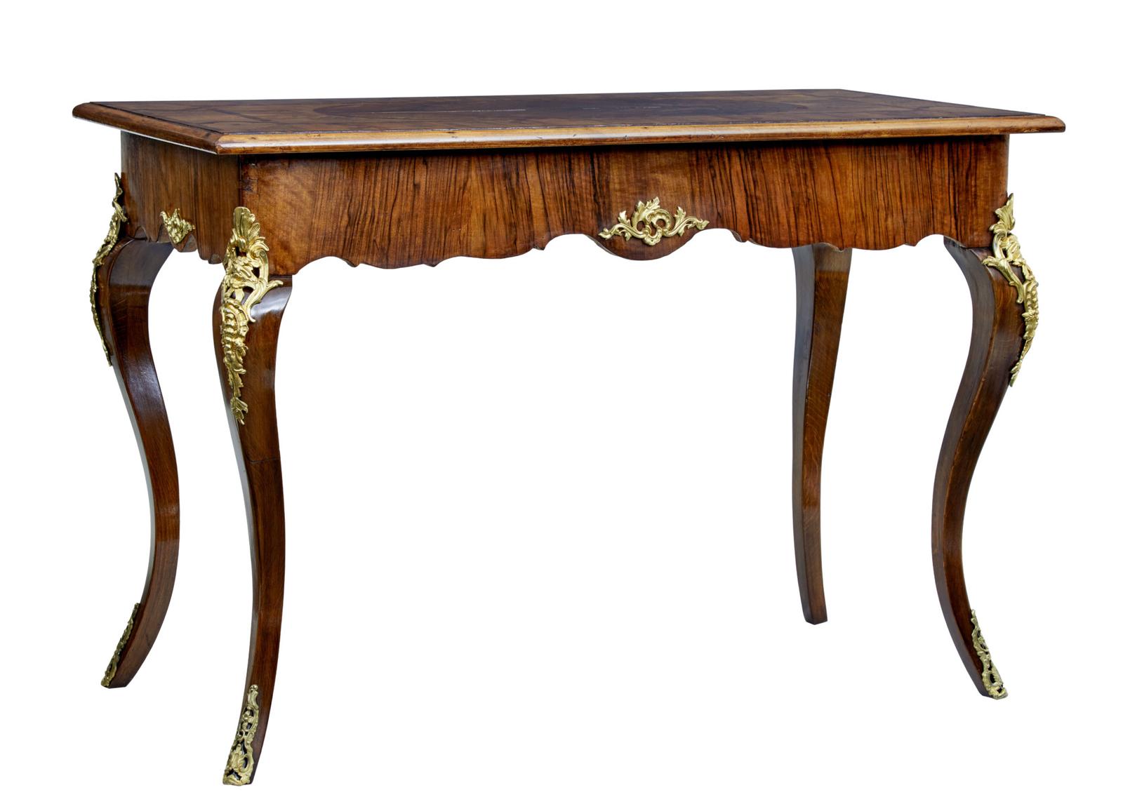 19th Century Rococo Revival Walnut & Ormolu Side Table (1 of 9)