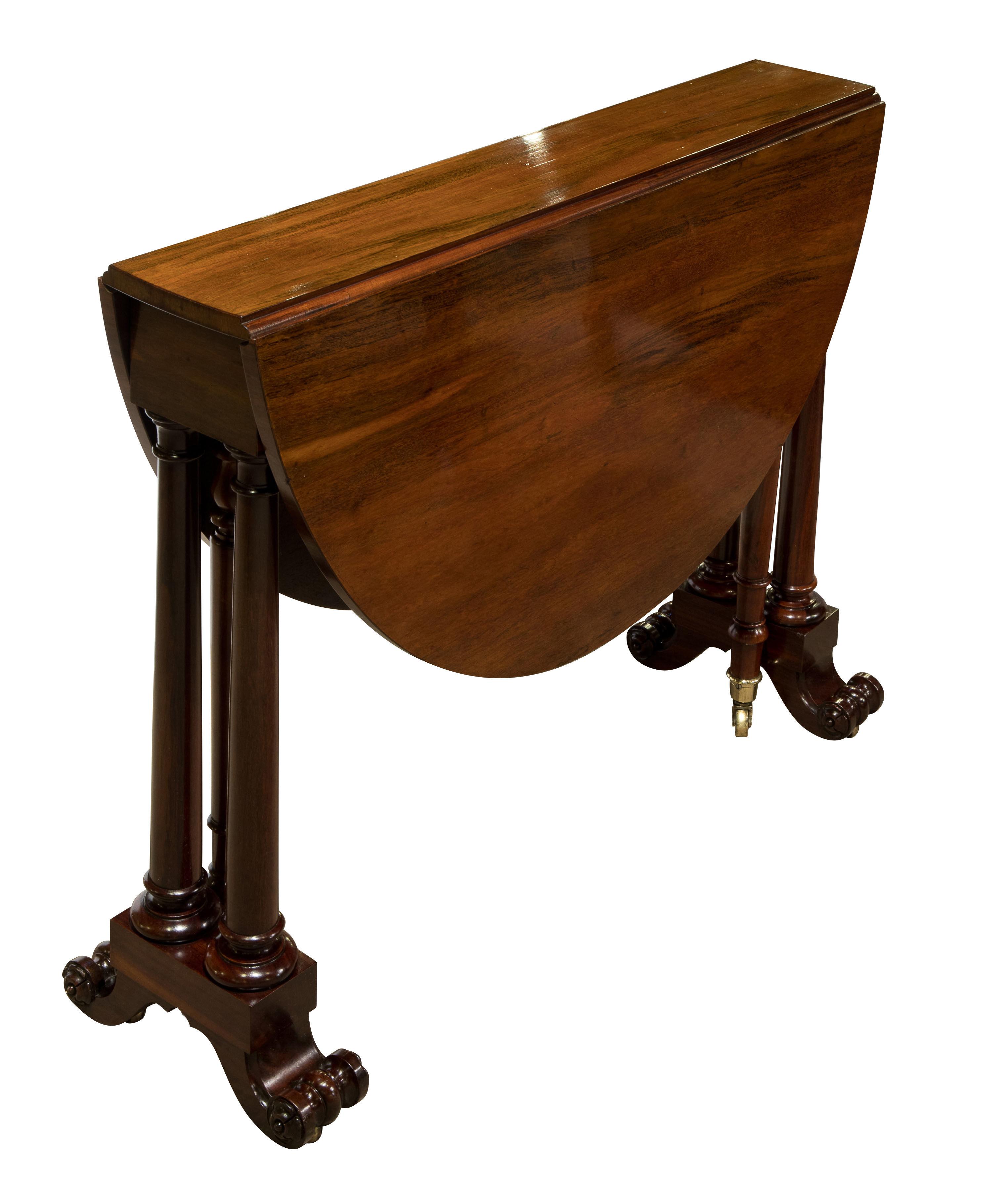 George IV, Goncalo Alves veneered sutherland table of fine quality (1 of 1)