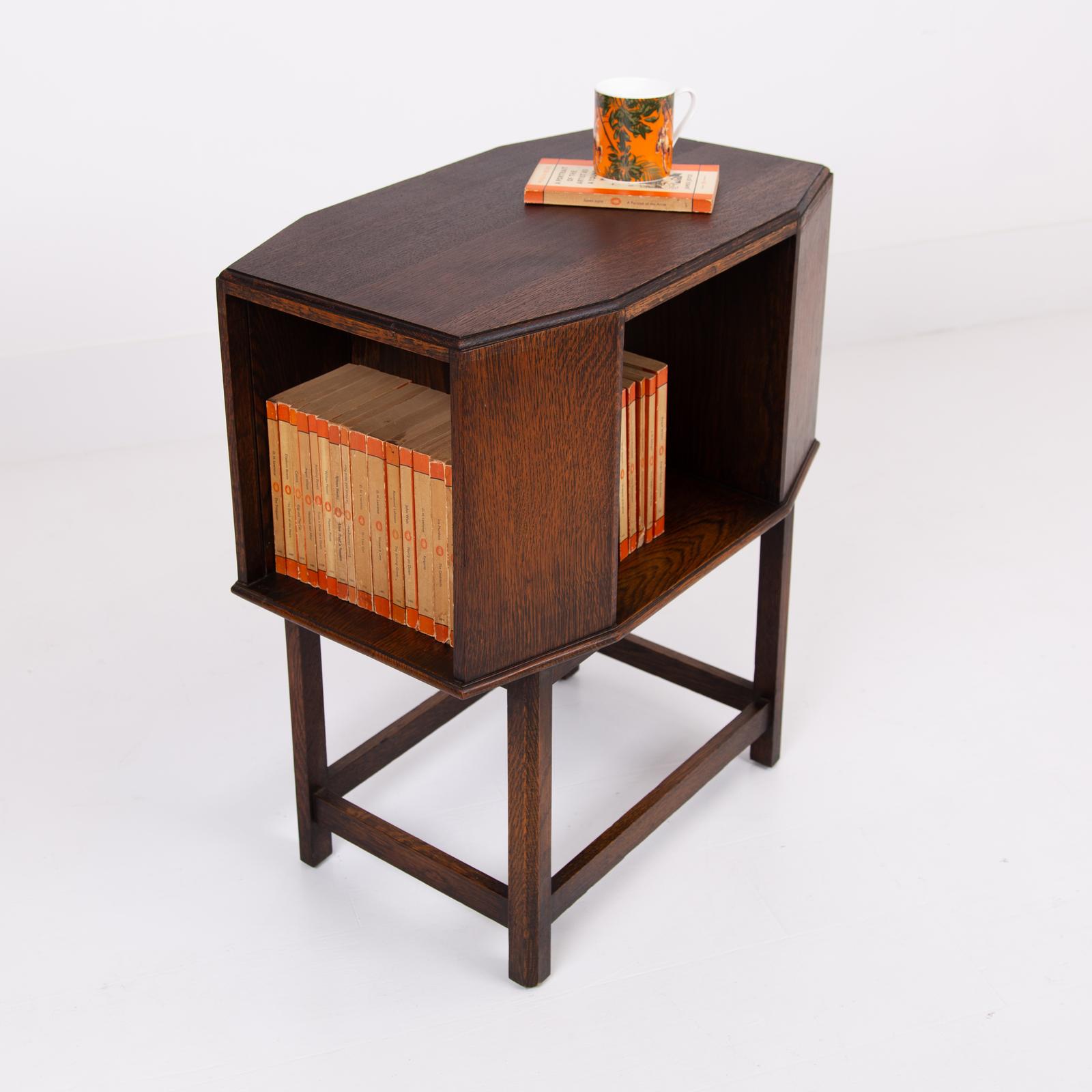 Art Deco Modernist Oak Side Table Bookcase 1930 (1 of 13) Art Deco Modernist Oak Side Table Bookcase 1930 (1 of 13)