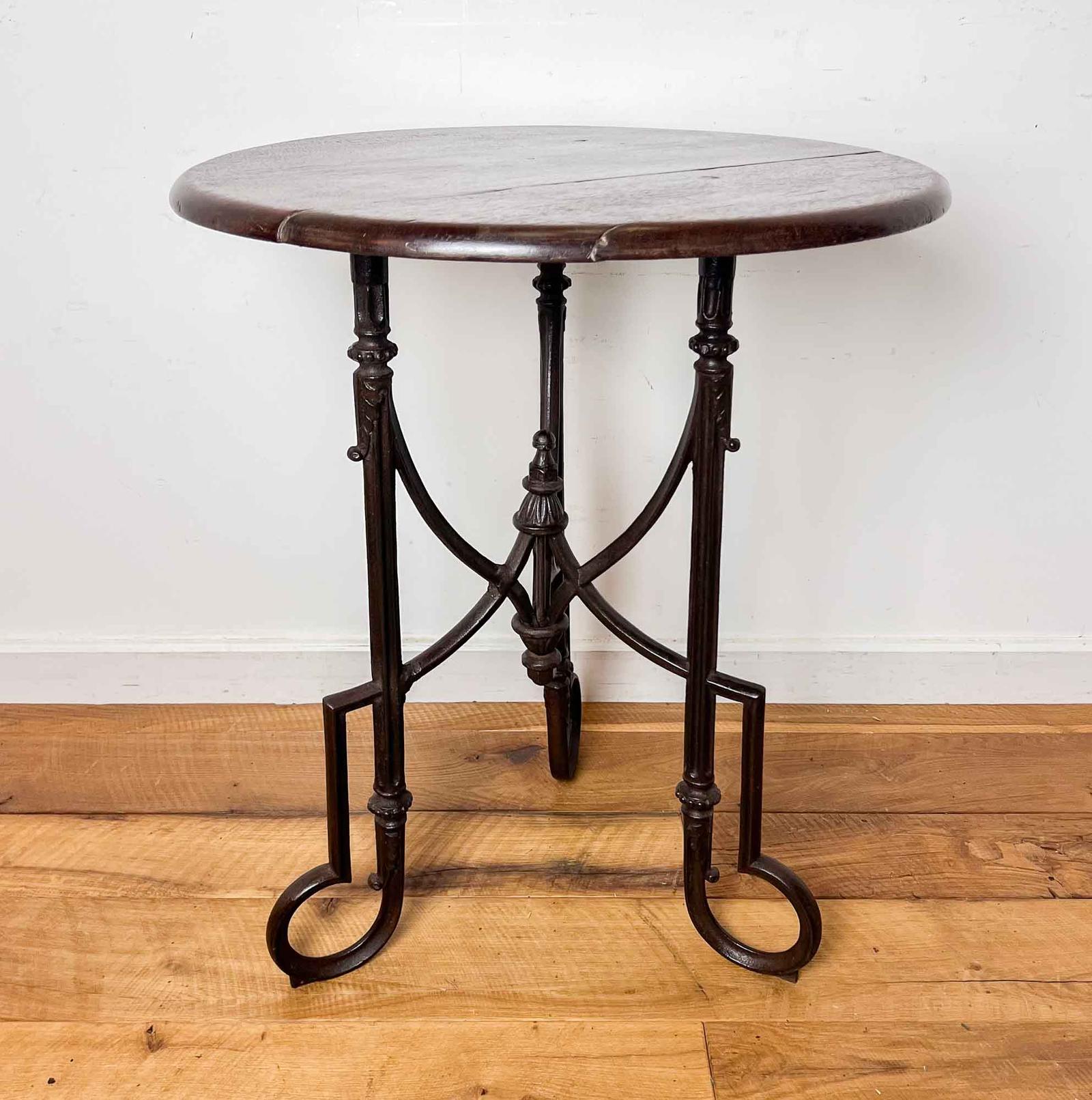 19th Century Cast Iron Round Table (1 of 14)