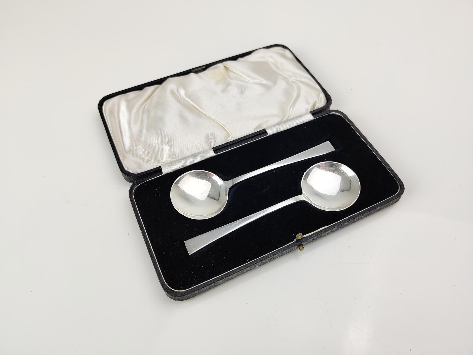 Silver Preserve/Jam Spoons - Boxed (1 of 4)