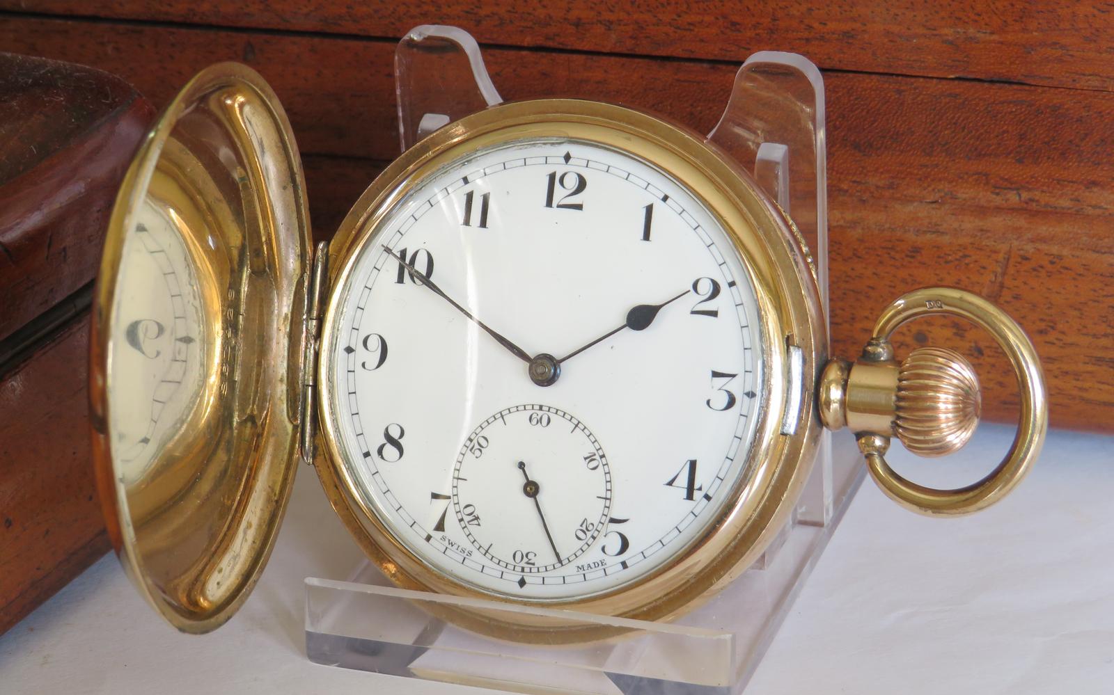 Pocket Watch: 1930s Stauffer & Co Full Hunter Pocket Watch (1 of 6) Pocket Watch: 1930s Stauffer & Co Full Hunter Pocket Watch (1 of 6)