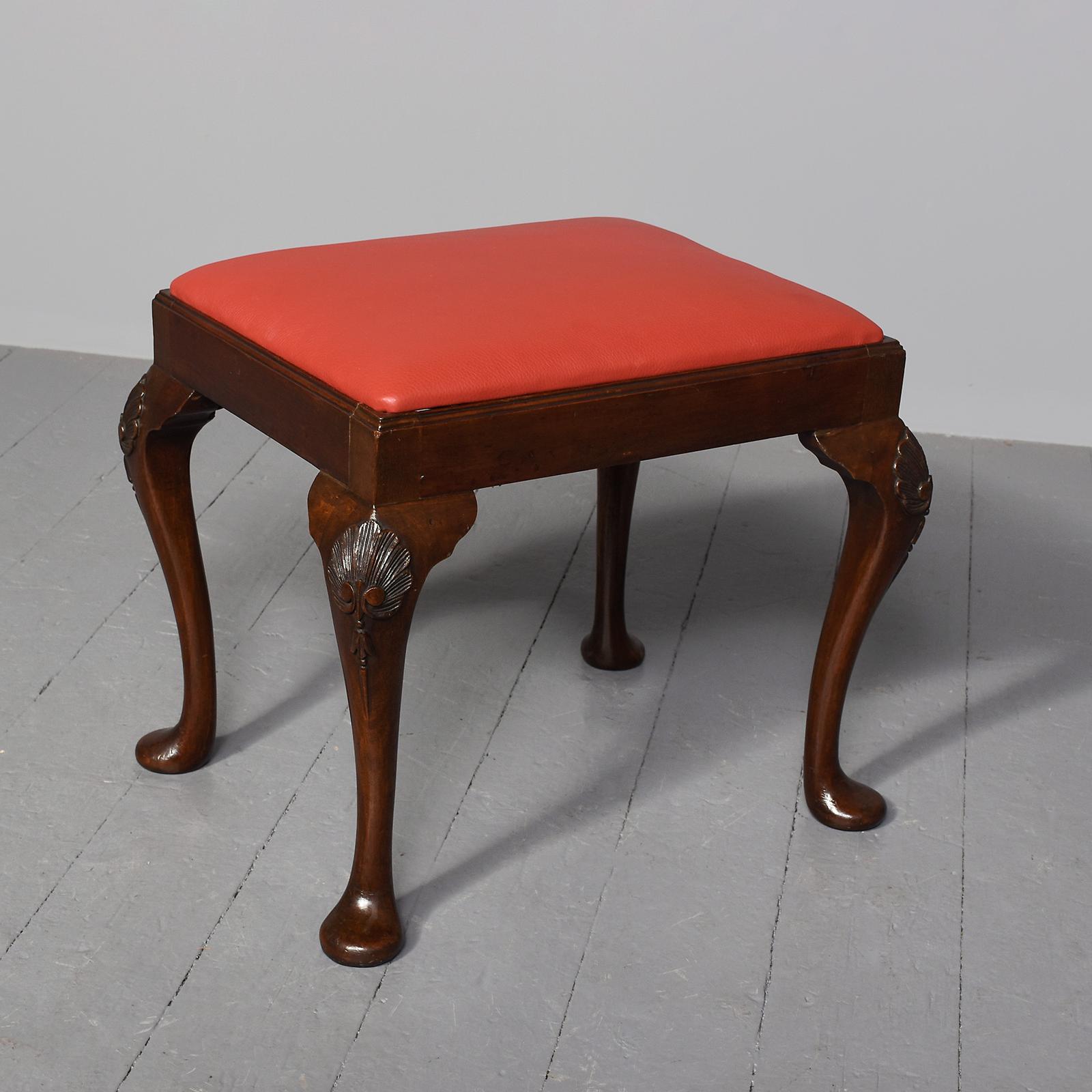 19th Century, George III Style Mahogany Stool with a Drop-in Seat (1 of 4)