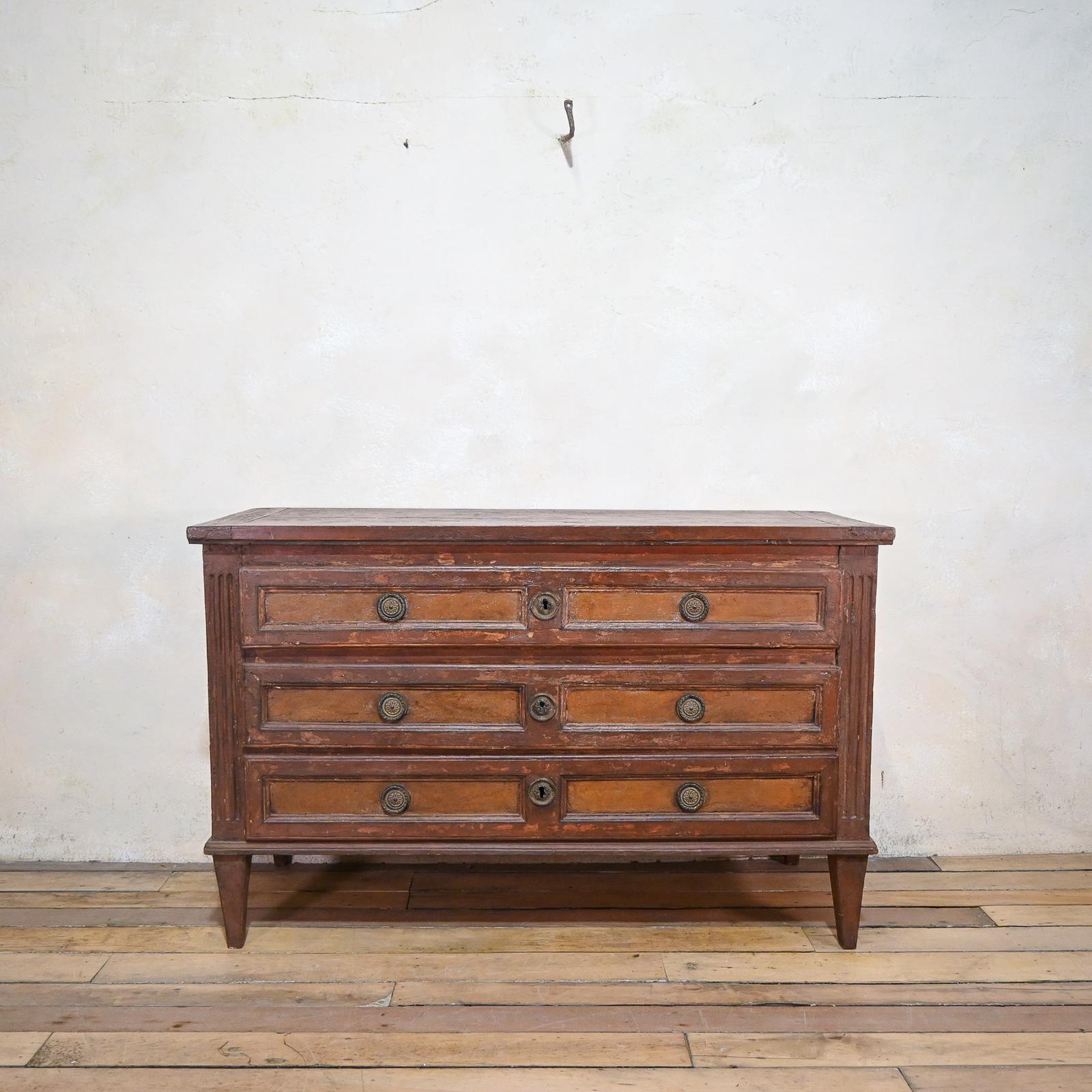 Louis XVI Original Painted Commode - Chest of Drawers (1 of 17)