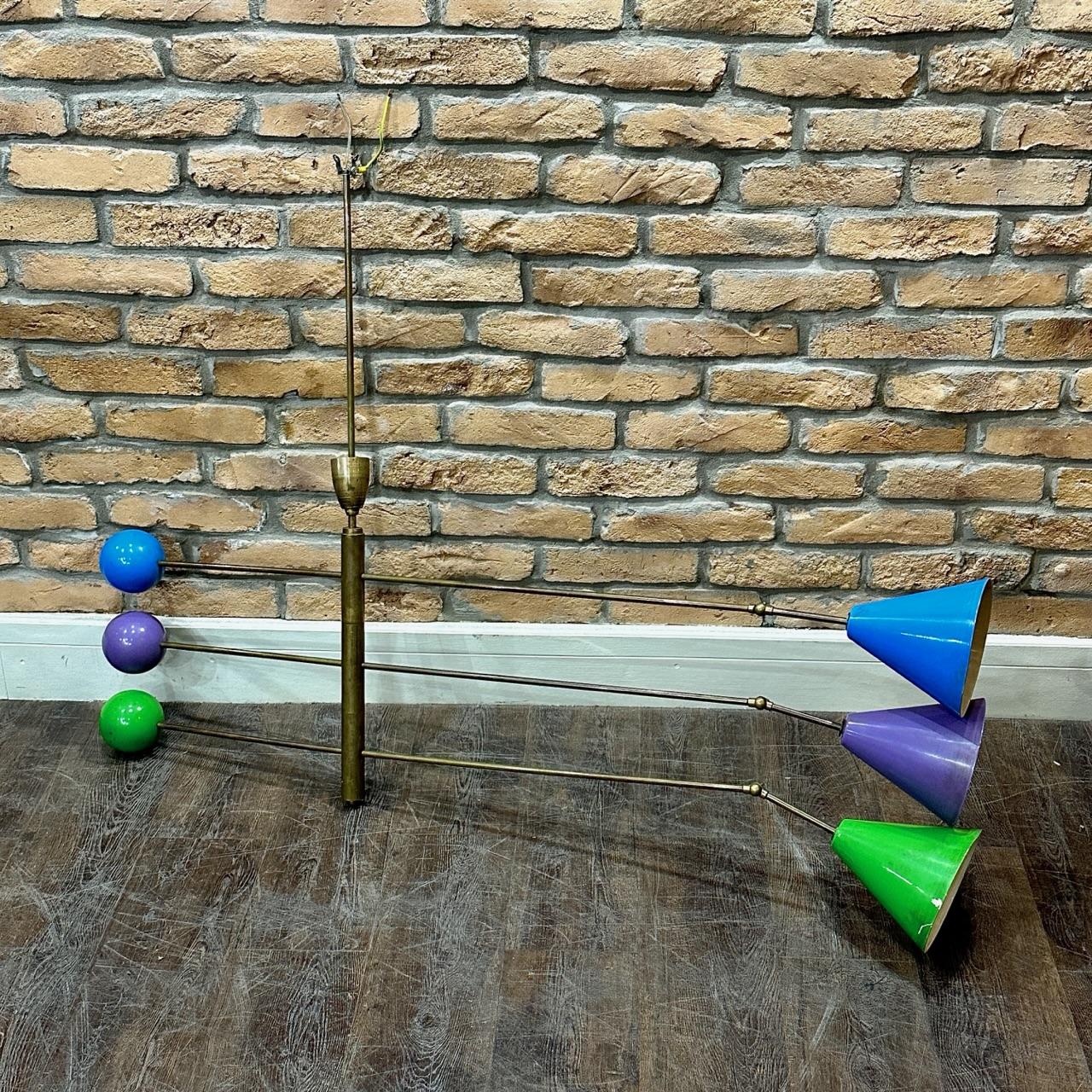 1950s Brass Italian Chandelier (1 of 5)