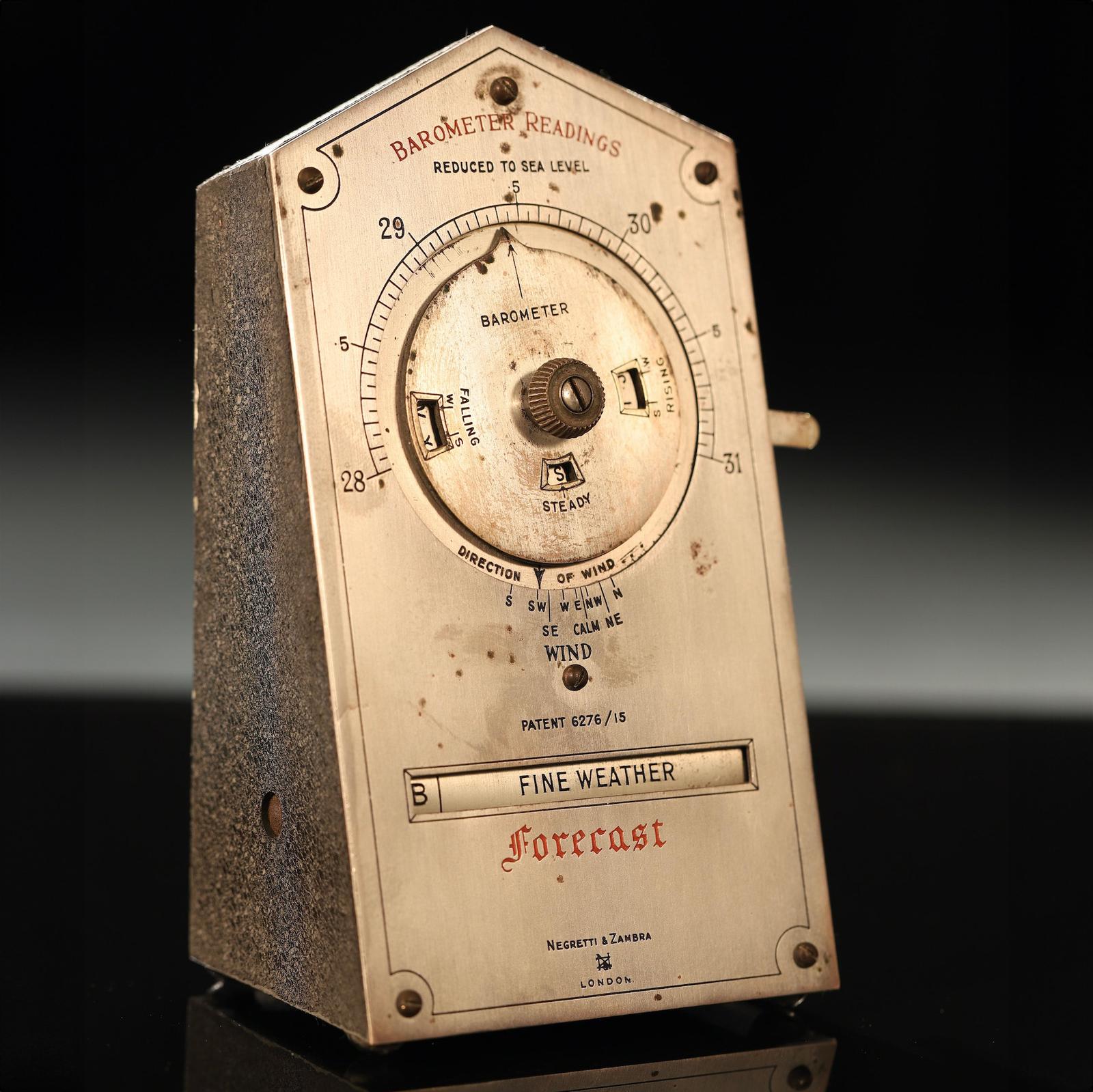 Antique Negretti & Zambra Desk Weather Forecaster c.1915 (1 of 6)