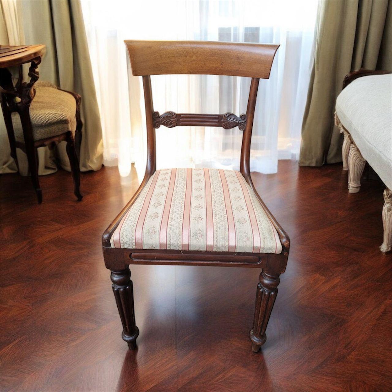 Antique William IV Mahogany Dining Chair / c.1835 (1 of 9)